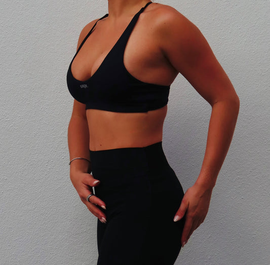 Low-neck Cropped Bra